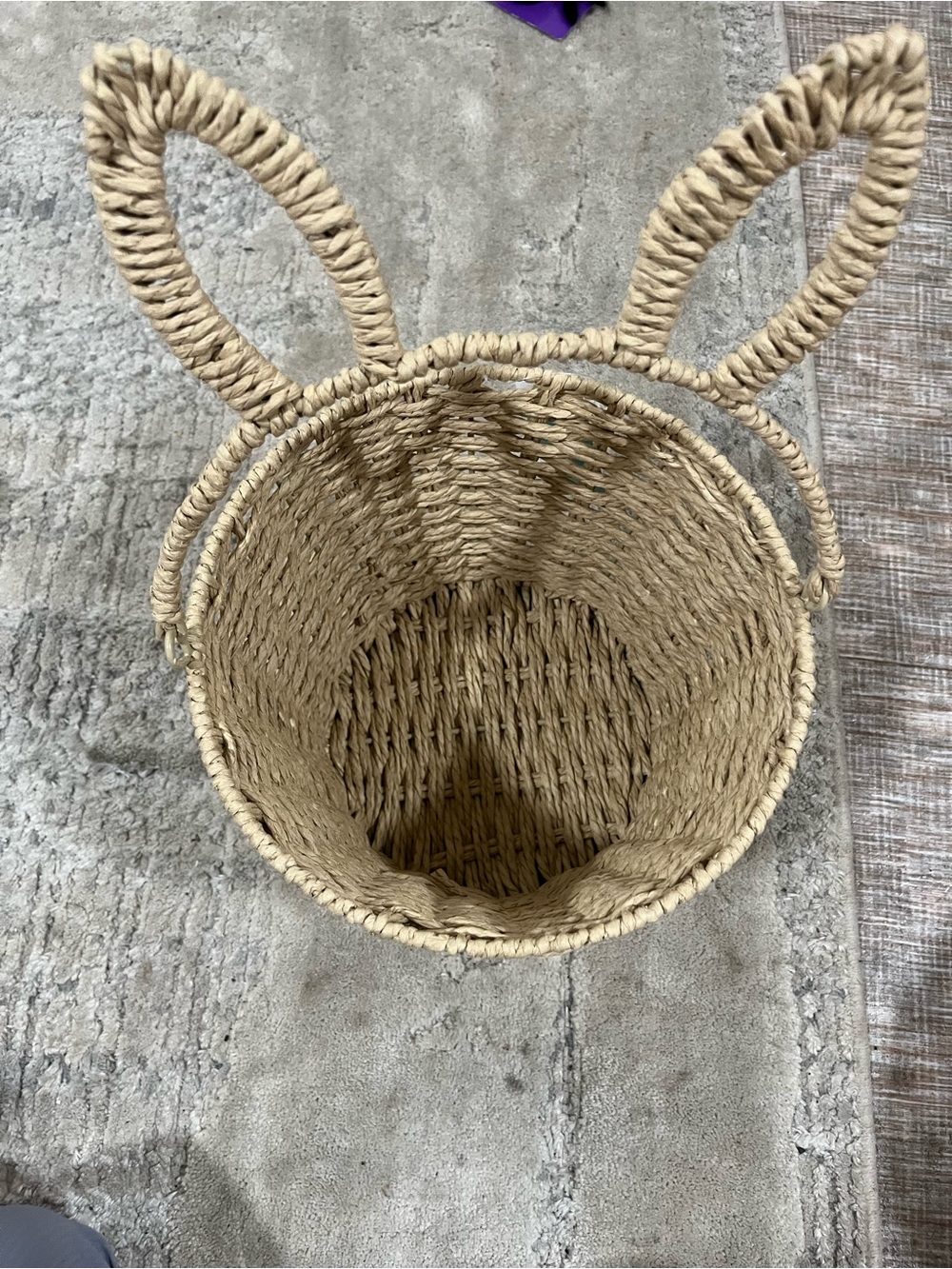 Set of 2- Handwoven Straw Basket - Picture 4 of 4